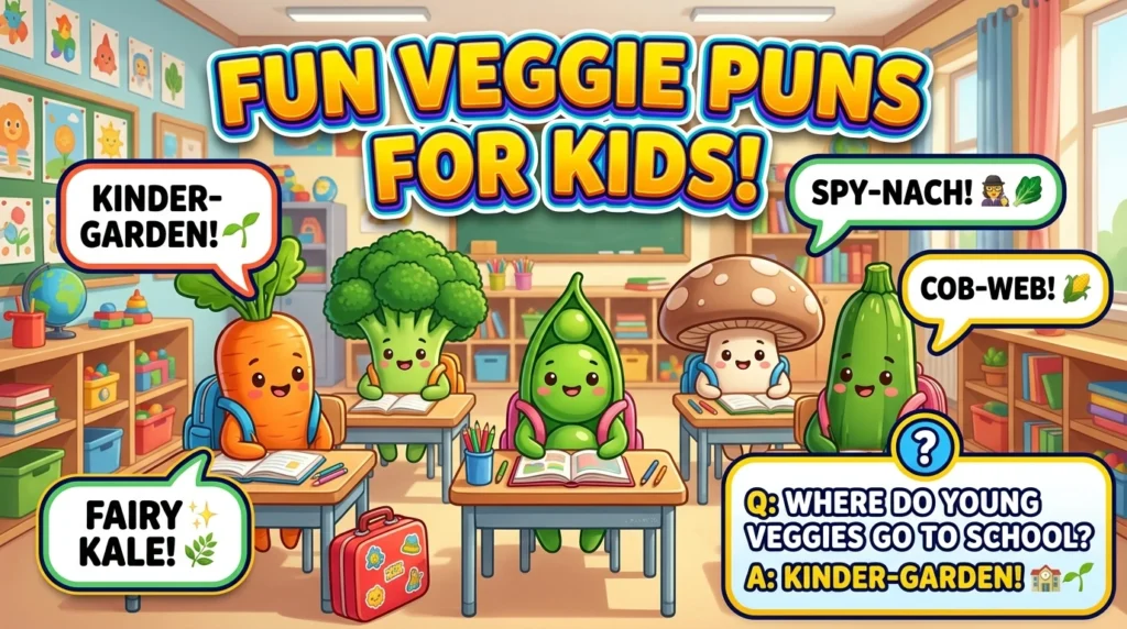 Short Veggie Puns for Captions, Cards, and Quick Laughs