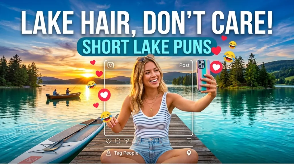 Short and Funny Lake Puns for Instagram Captions