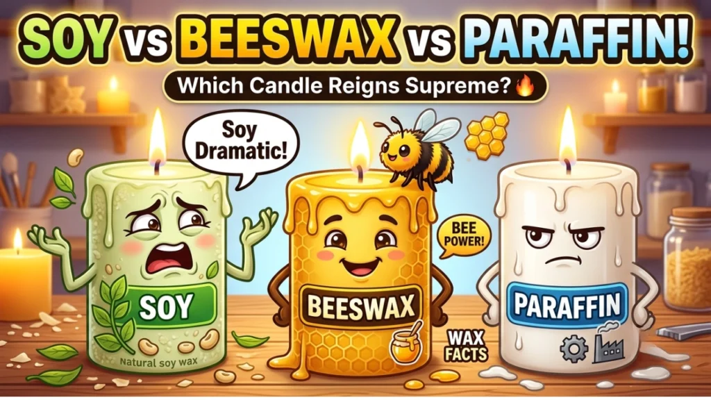 Soy, Beeswax & Paraffin One-Liner Candle Puns