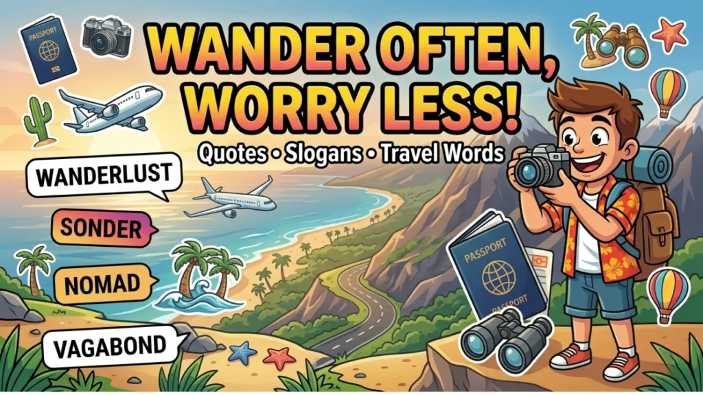 Travel Quotes, Slogans & Fun Travel Words