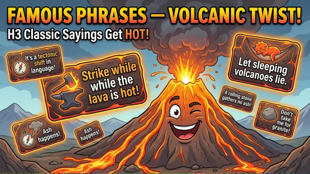 Unique Volcano Puns: Funny Names, Slogans and Famous Phrases