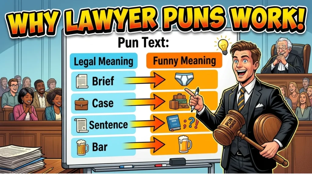 What Makes a One-Liner Lawyer Pun Actually Funny?