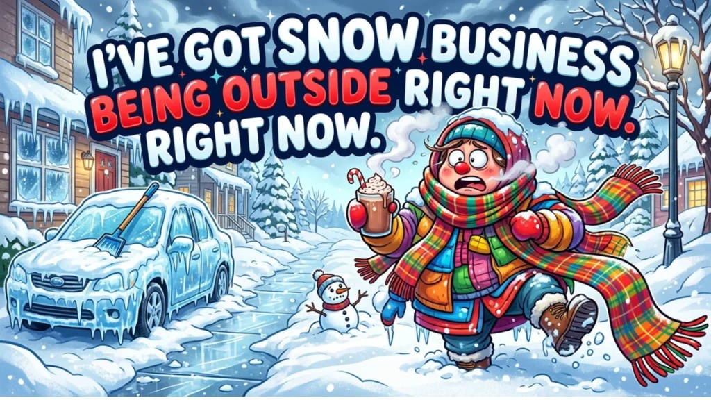 Funny December One-Liners for Winter, Snow & Cold Weather