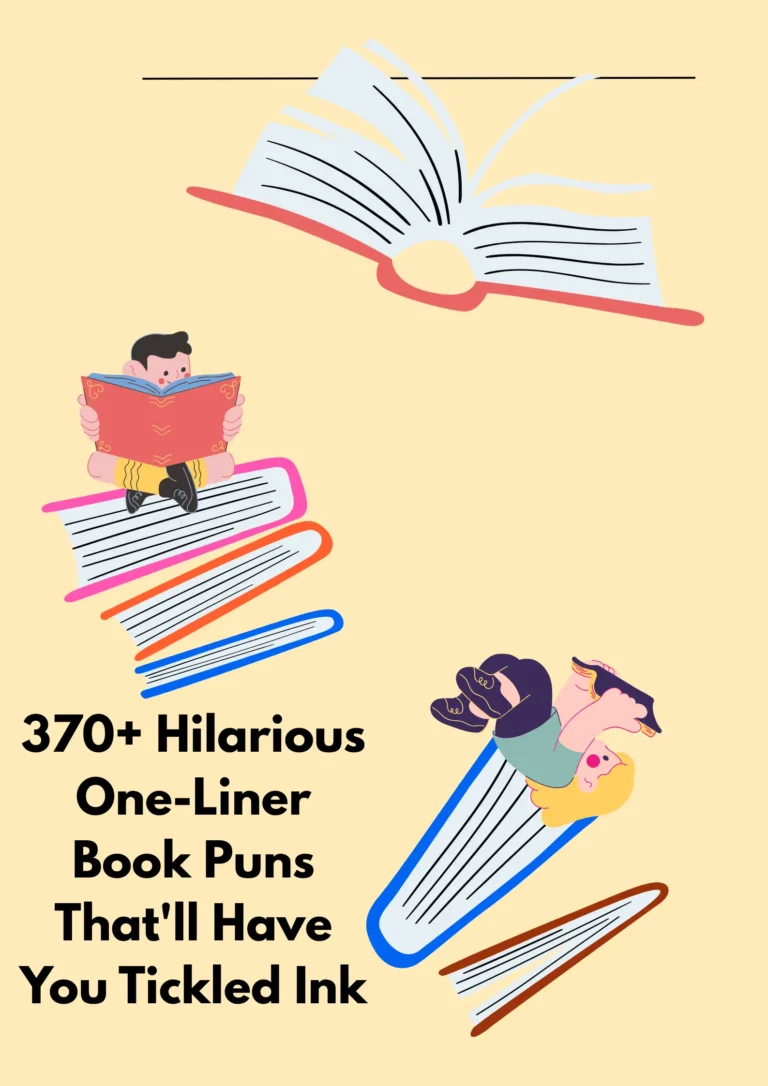 370+ Hilarious One-Liner Book Puns That'll Have You Tickled Ink