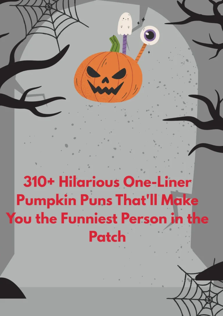 310+ Hilarious One-Liner Pumpkin Puns That'll Make You the Funniest Person in the Patch