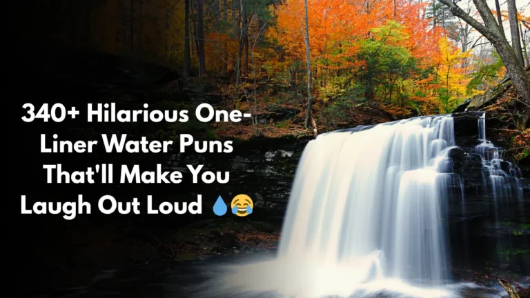 340+ Hilarious One-Liner Water Puns That'll Make You Laugh Out Loud 💧😂