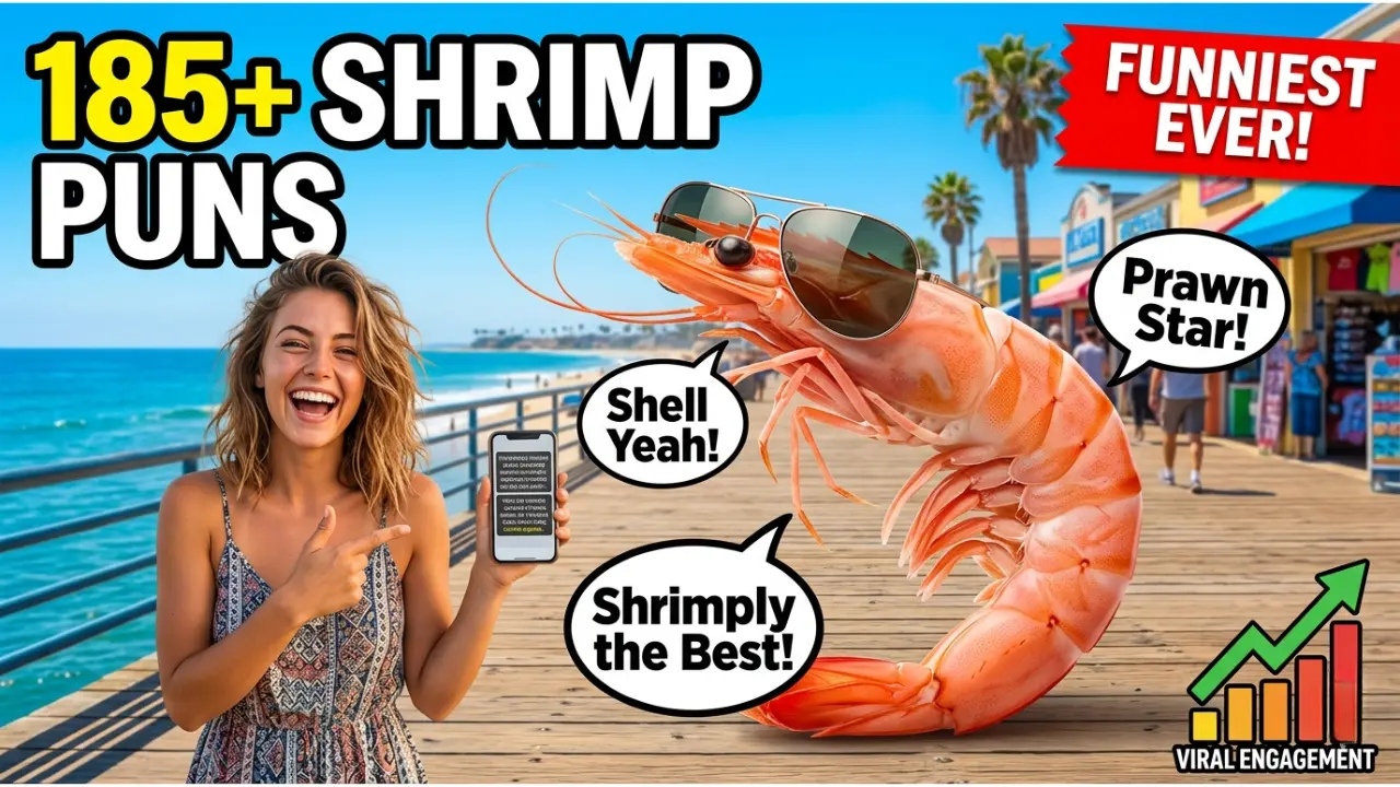 185+ Hilarious One-Liner Shrimp Puns That'll Make You Shell Out Laughs