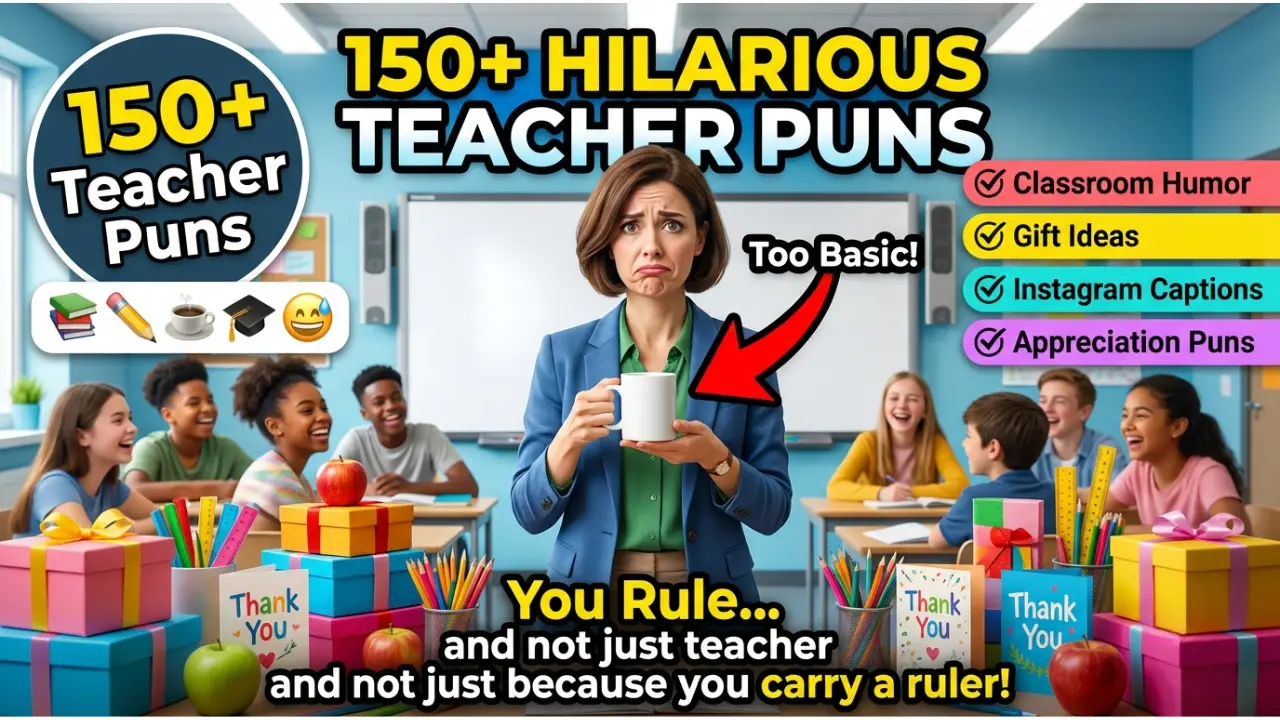 150+ Hilarious One-Liner Teacher Puns That Deserve an A+ 😂✏️
