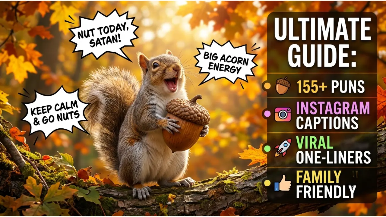 155+ Hilarious One-Liner Squirrel Puns That'll Drive You Nuts