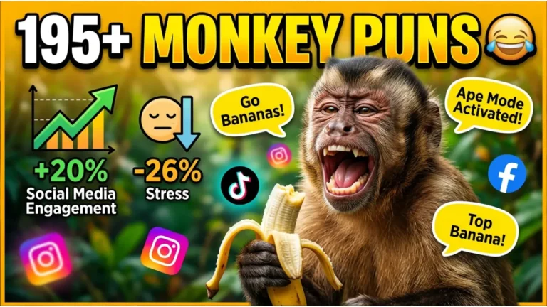 195+ Hilarious One-Liner Monkey Puns That'll Make You Go Bananas 🐒🍌