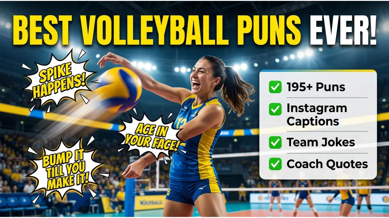 195+ Hilarious One-Liner Volleyball Puns That'll Spike Your Sense of Humor