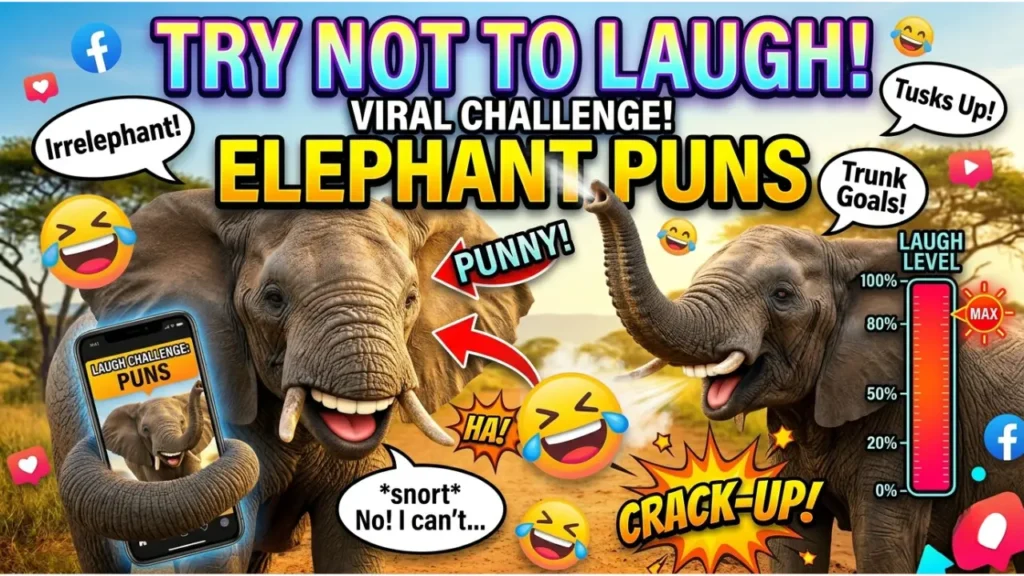 Short One-Liner Elephant Puns for Instagram Captions