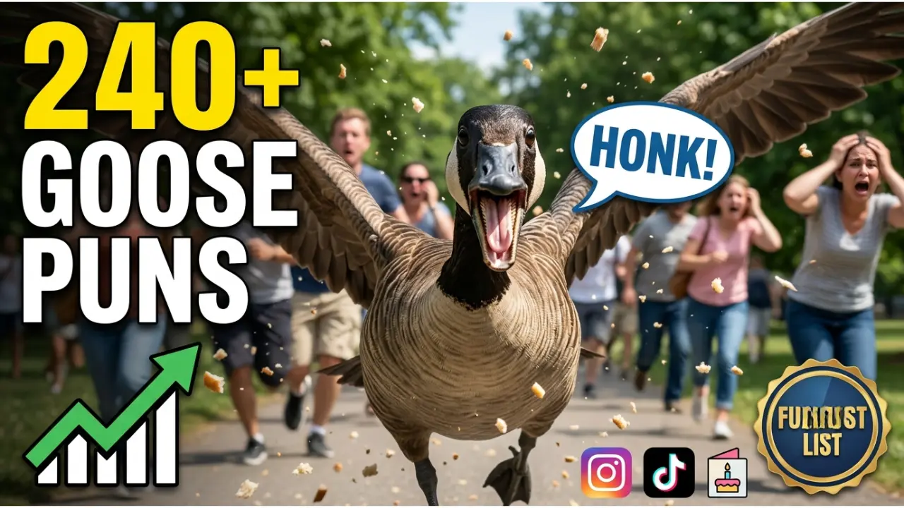 240+ Hilarious One-Liner Goose Puns That'll Make You Honk With Laughter