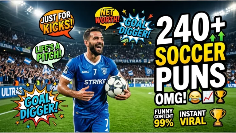 240+ Hilarious One-Liner Soccer Puns That'll Score a Laugh Every Time