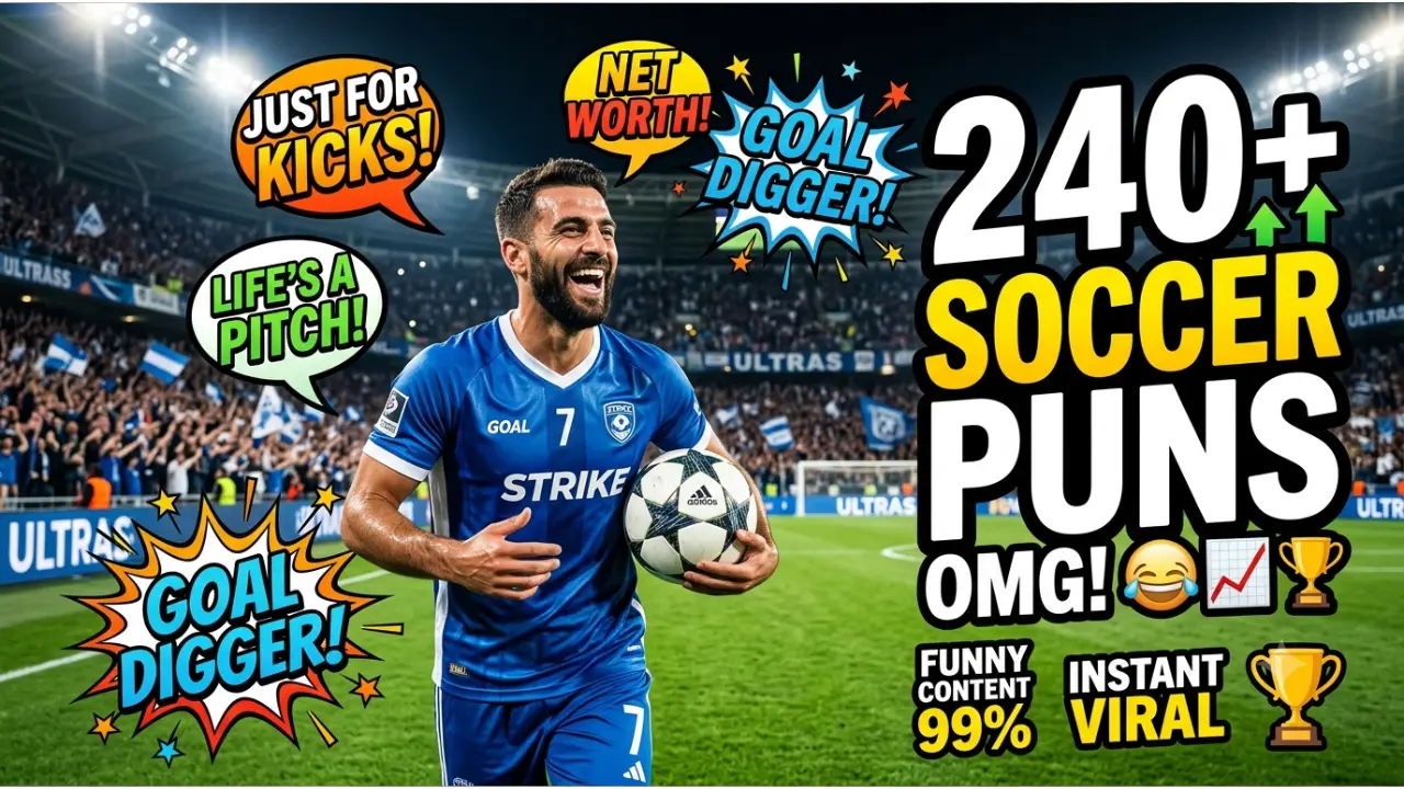 240+ Hilarious One-Liner Soccer Puns That'll Score a Laugh Every Time