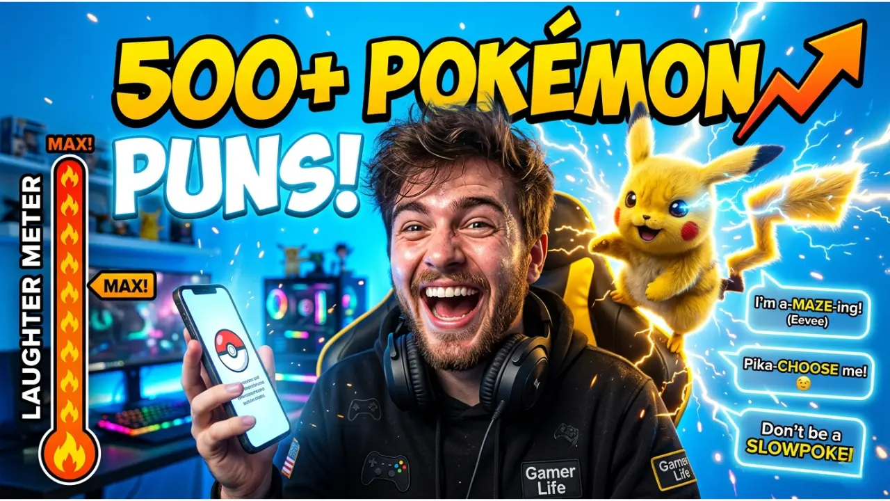 275+ Hilarious One-Liner Pokémon Puns That'll Make You Laugh Every Time