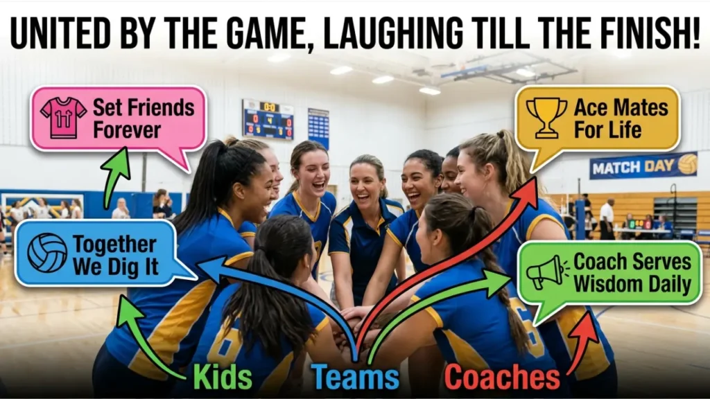 Clean One-Liner Volleyball Puns for Kids, Teams