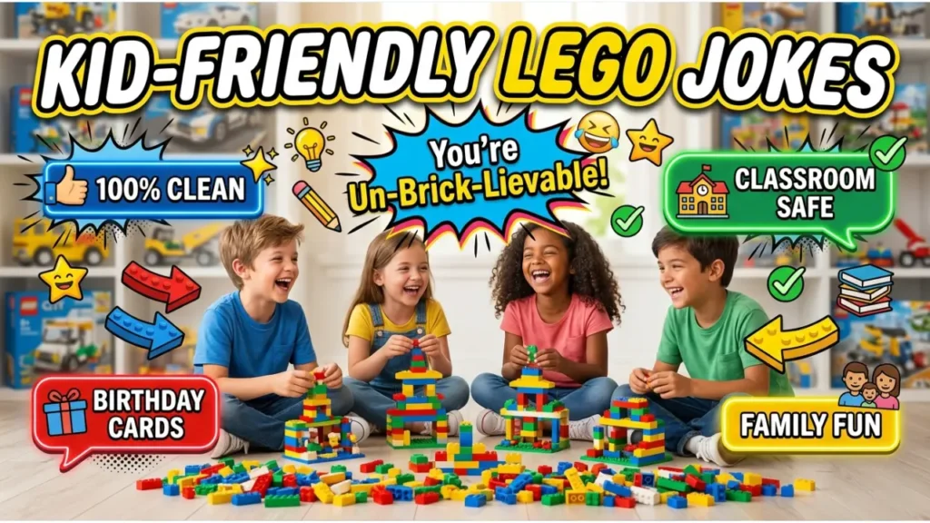 Clever & Clean One-Liner Lego Puns for Kids