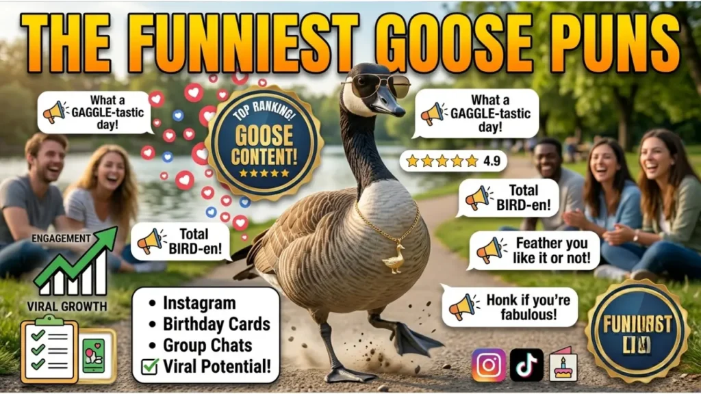 Clever One-Liner Goose Puns for Birthdays