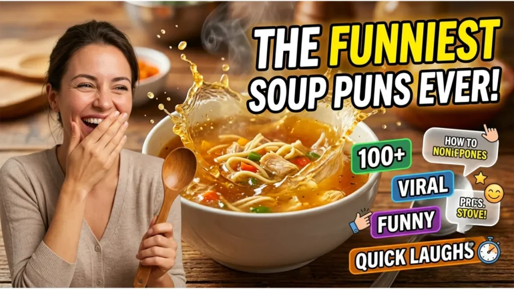 Funny & Classic One-Liner Soup Puns
