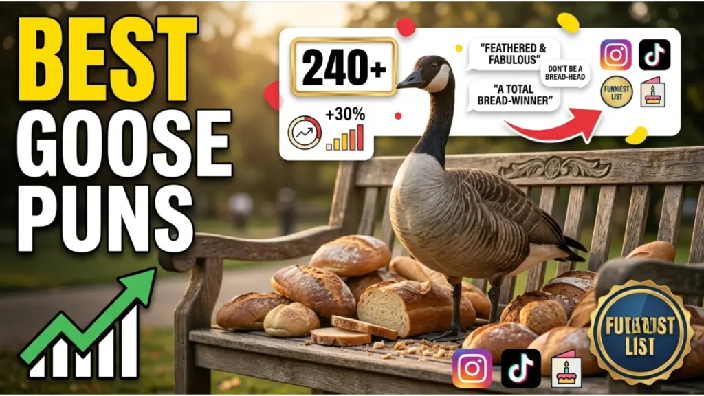 Funny One-Liner Goose Puns for Instagram