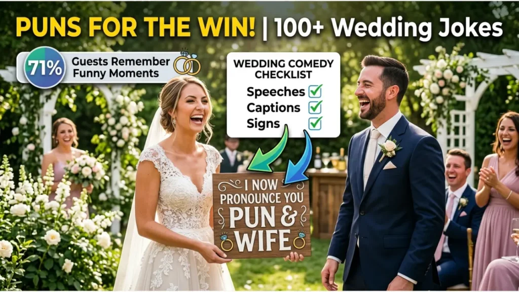 Funny One-Liner Wedding Puns for Speeches