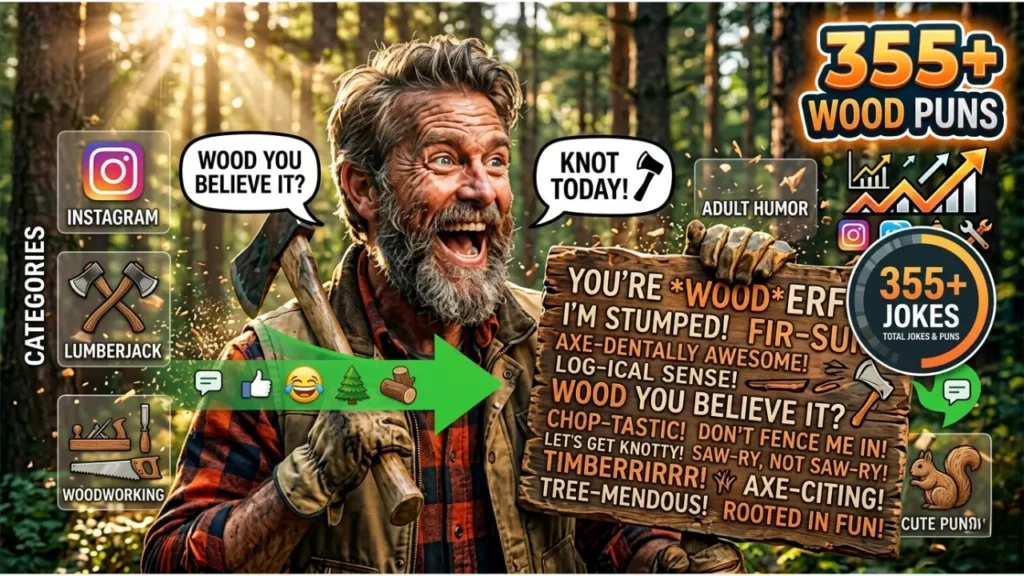 Funny One-Liner Wood Puns