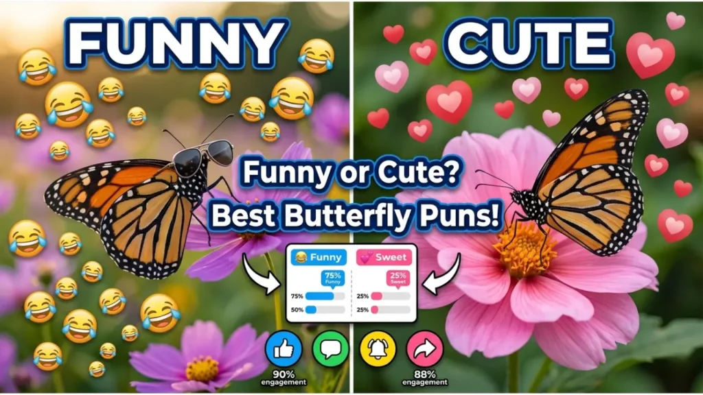 Funny & Witty One-Liner Butterfly Puns