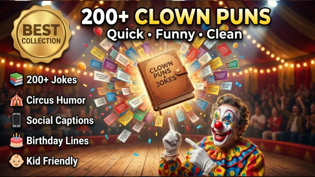 One-Liner Clown Puns by Theme