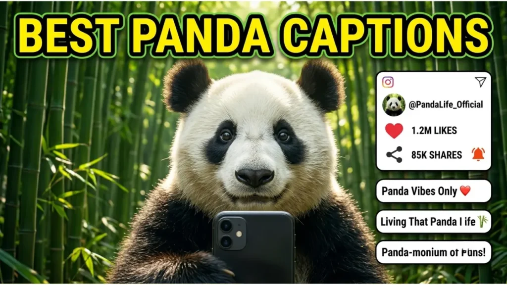 One-Liner Panda Puns for Instagram Captions