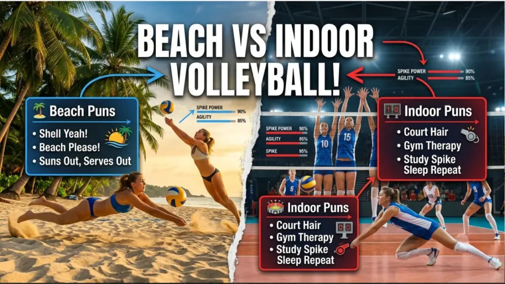 One-Liner Volleyball Puns by Mood & Situation