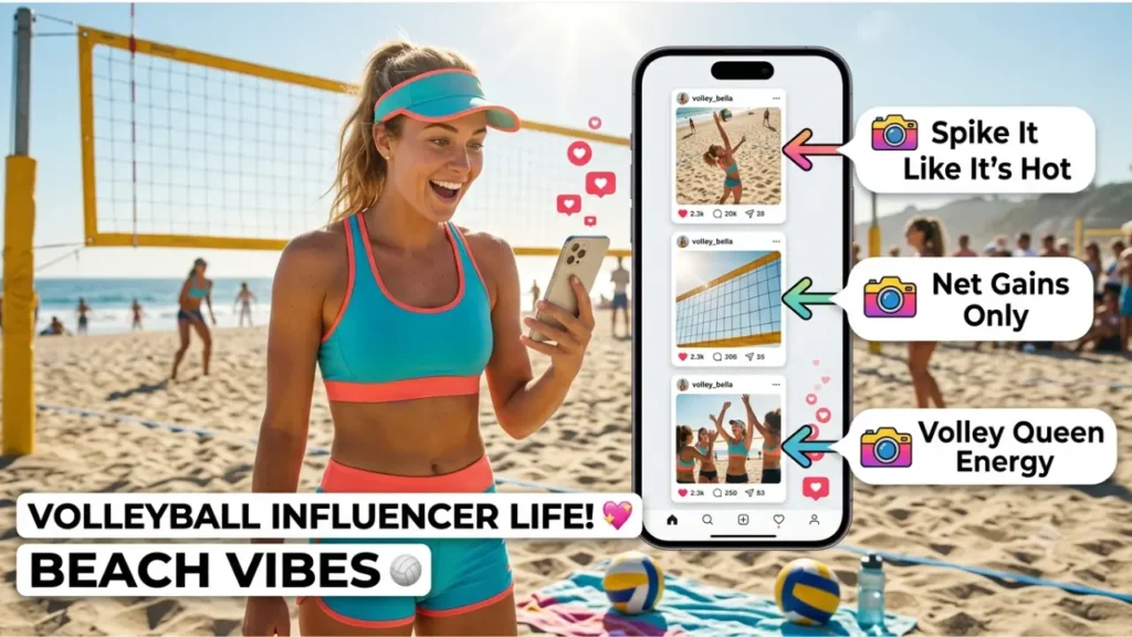 One-Liner Volleyball Puns for Instagram Captions