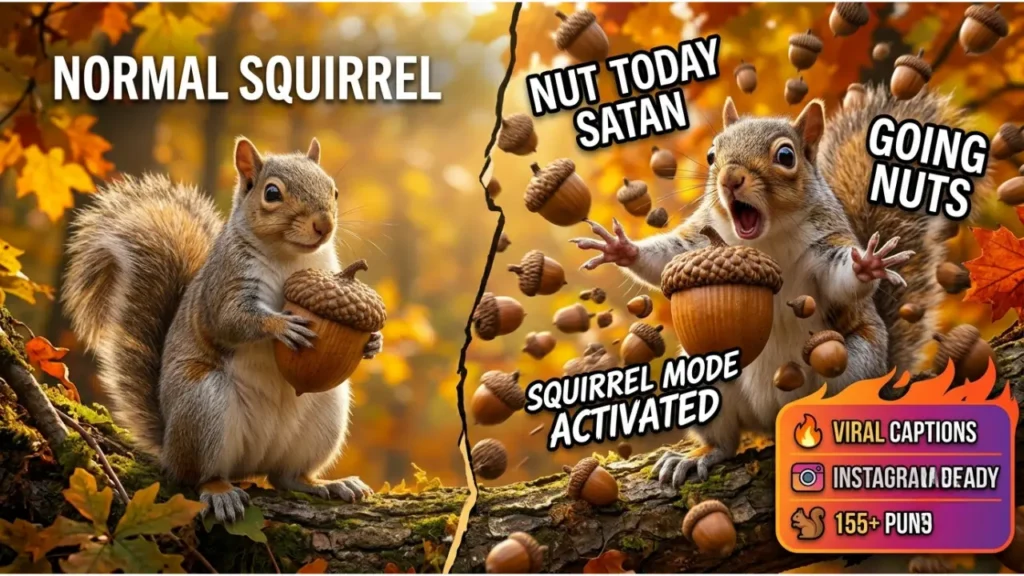 Short & Snappy One-Liner Squirrel Puns