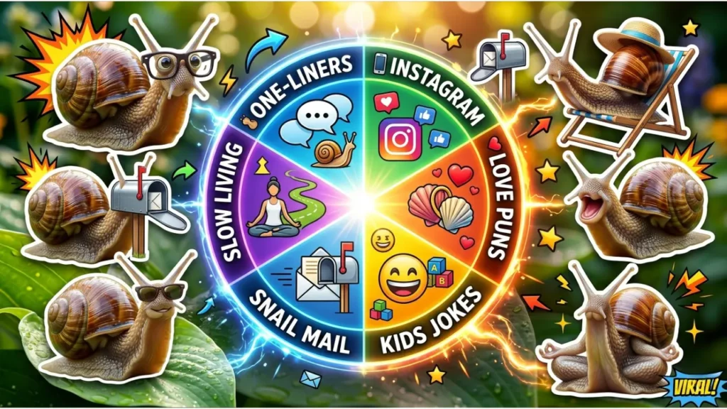 Slow-Living and Mindfulness Snail One-Liners