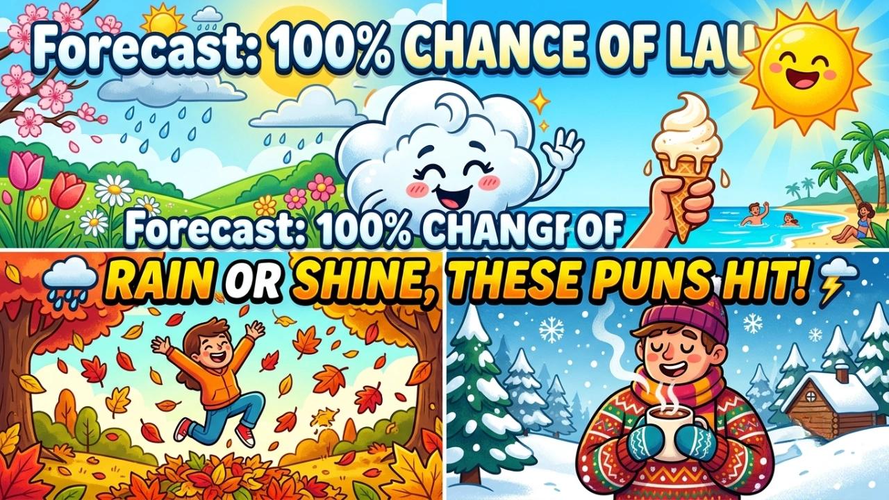 150+ Hilarious One-Liner Weather Puns