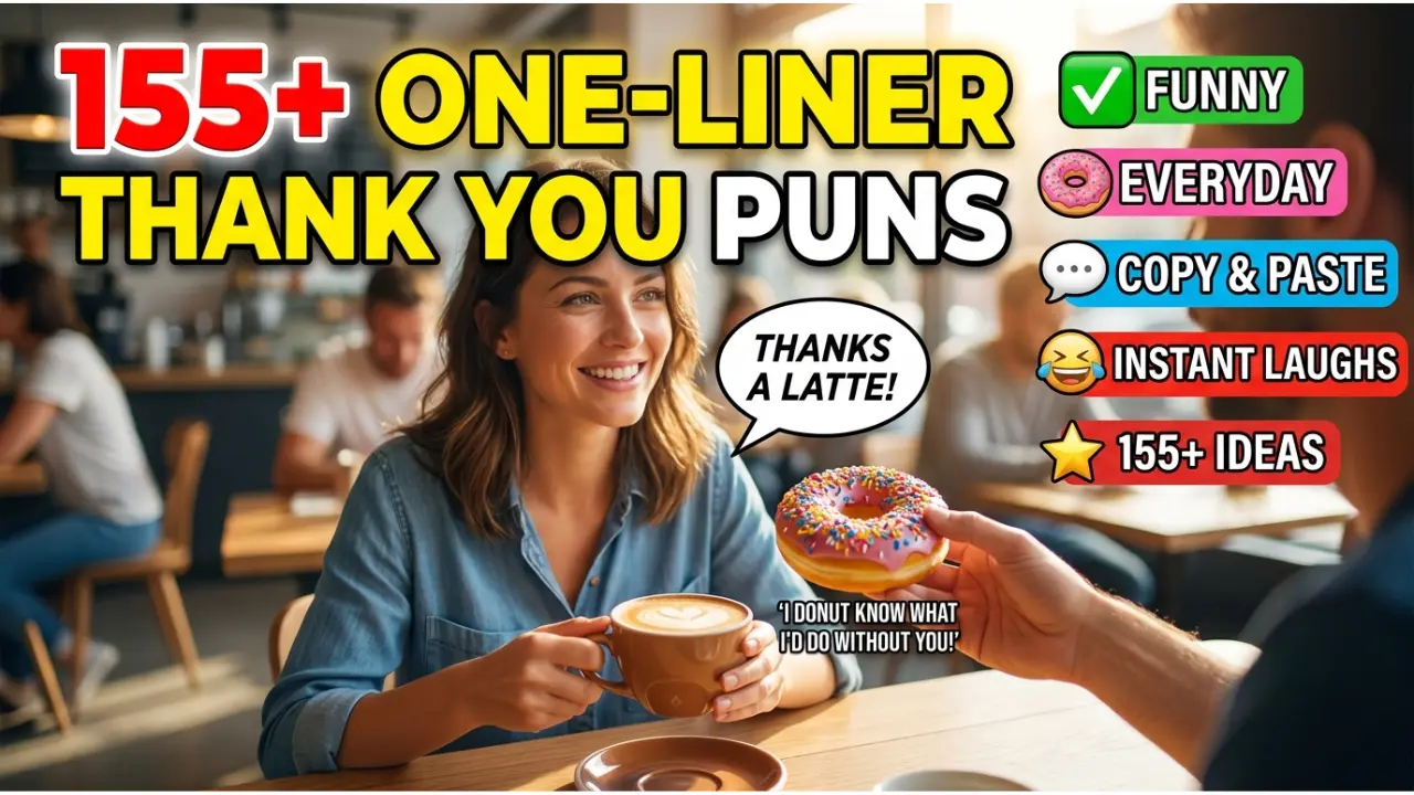 155+ Hilarious One-Liner Thank You Puns That Actually Land