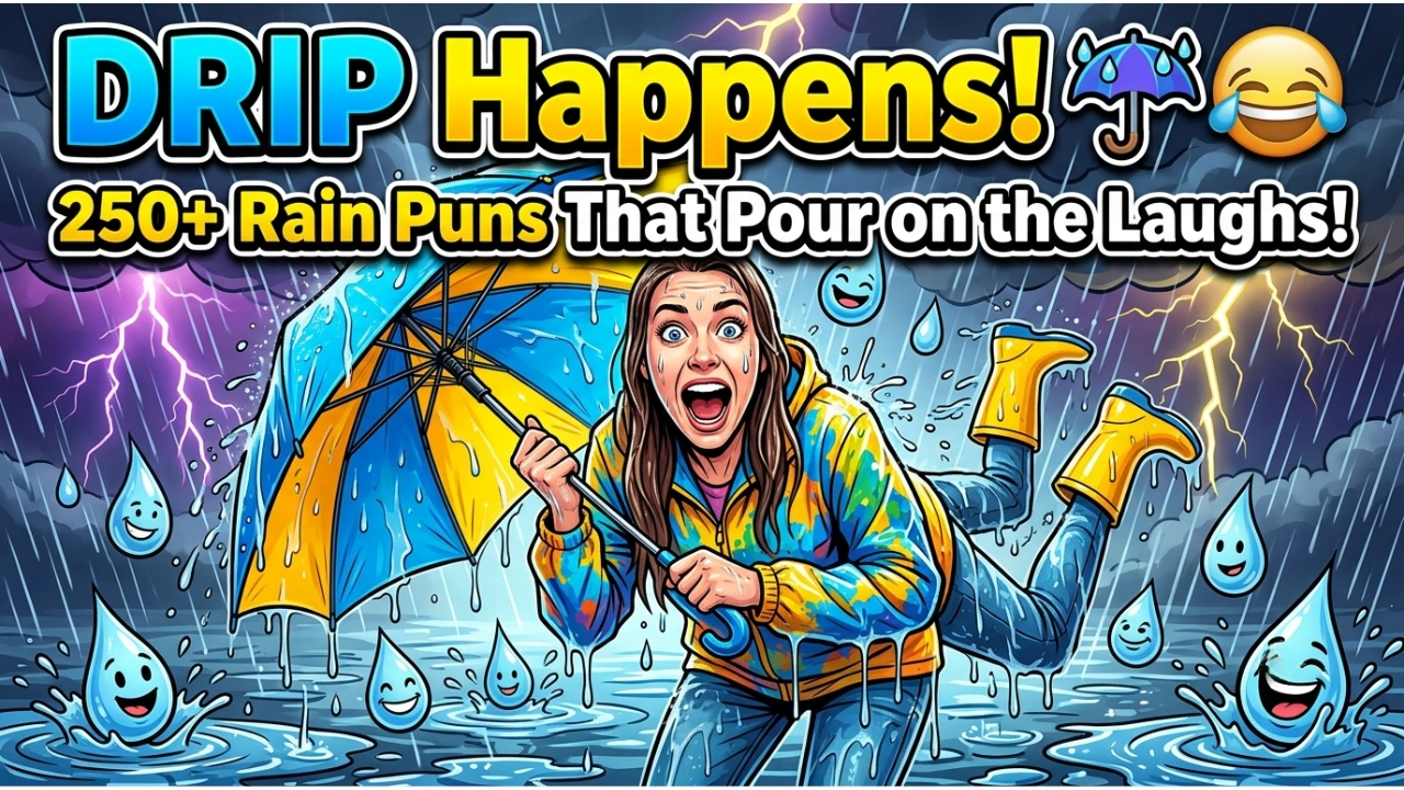 250+ Hilarious One-Liner Rain Puns That'll Have You Drizzling With Laughter (2026)