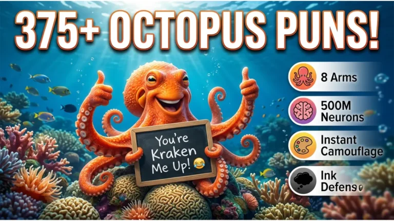 375+ Hilarious One-Liner Octopus Puns to Make Waves Online 🐙