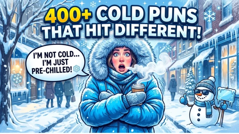 400+ Hilarious One-Liner Cold Puns to Warm Up Any Conversation