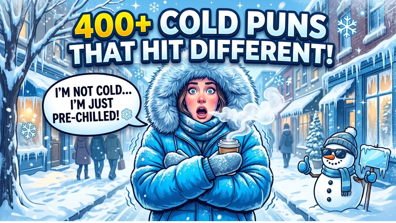 400+ Hilarious One-Liner Cold Puns to Warm Up Any Conversation