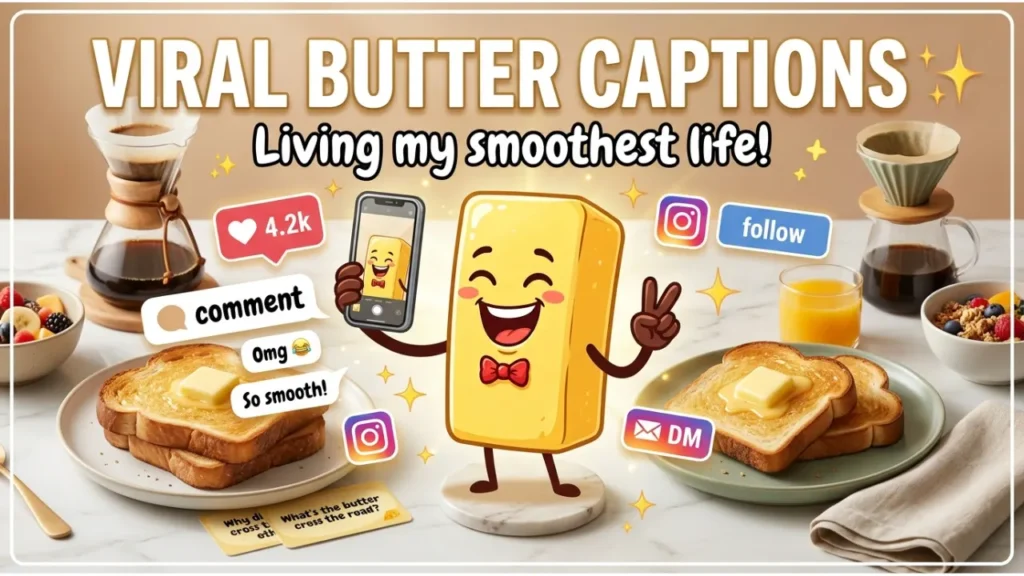 Clever One-Liner Butter Puns for Instagram & Captions