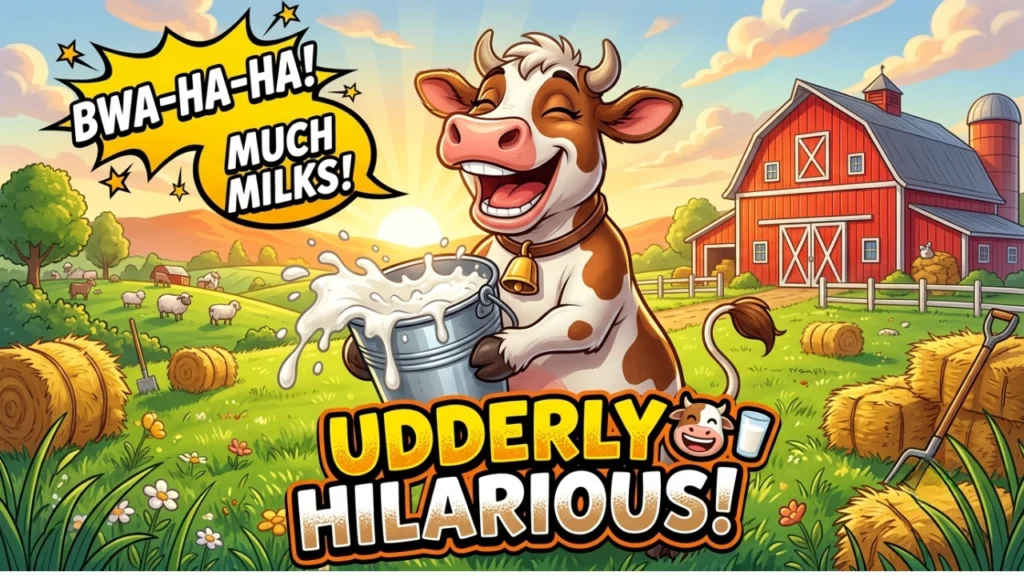 Cow-Inspired One-Liner Milk Puns