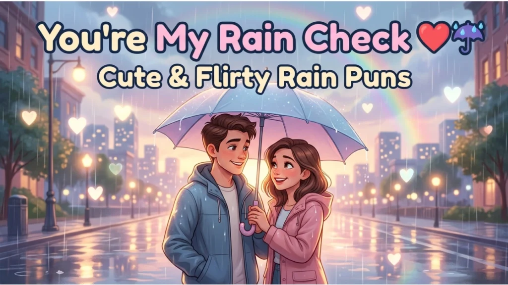 Cute and Flirty One-Liner Rain Puns