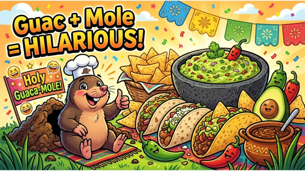Food & Guacamole Mole Puns
