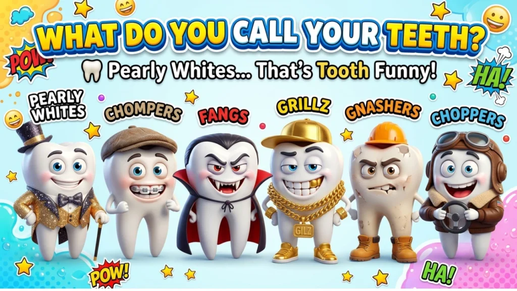 Funny Names and Slang Words for Teeth