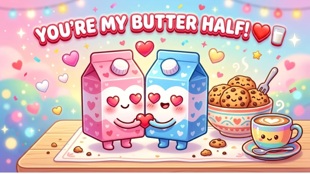 Milk Puns for Captions, Love & Social Media