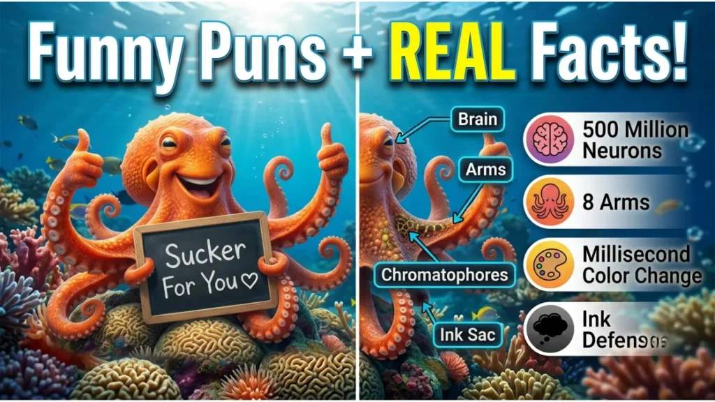 Octopus Puns for Captions & Social Media