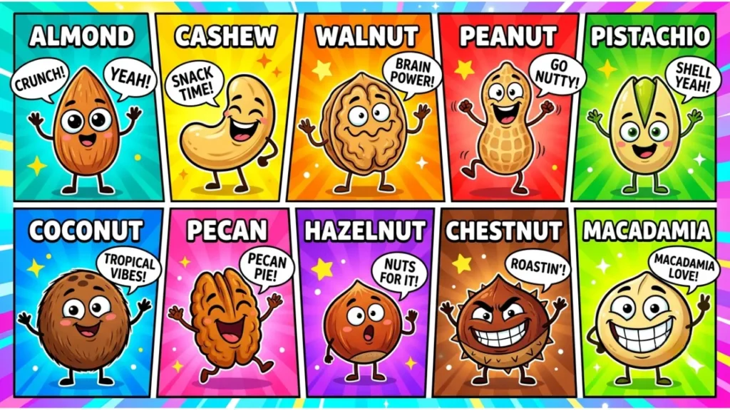One-Liner Nut Puns by Nut Type
