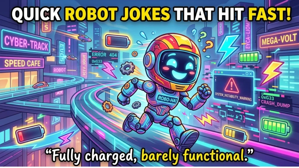Short and Snappy Robot One-Liners