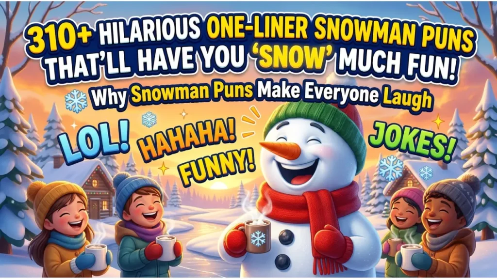 Why One-Liner Snowman Puns Are the Best Way to Spread Winter Cheer